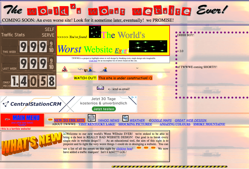 Ugliest NPO-Website Contest