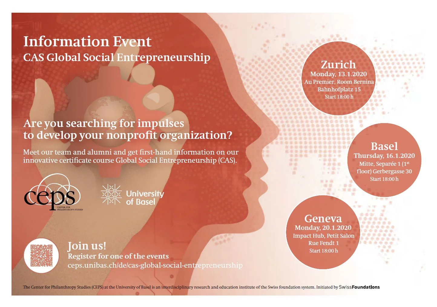 Einladung Information Events GSE in Zurich, Basel and Geneva