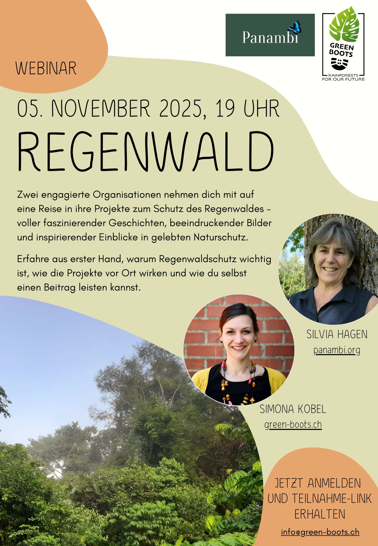 Flyer Webinar Regenwald