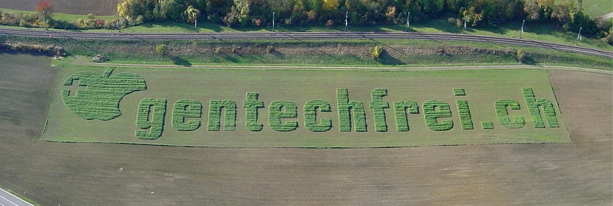 Land-Art Gentechfrei-Initiative